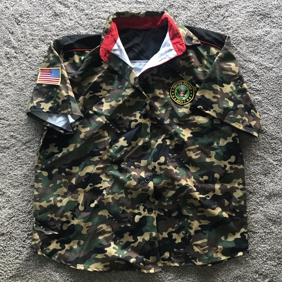 Only In The Army Mens Costume Shirt - One Size - Picture 2 of 3